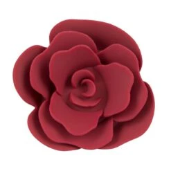 Alternative view of Plug En Silicone Avec Butée En Rose Rouge