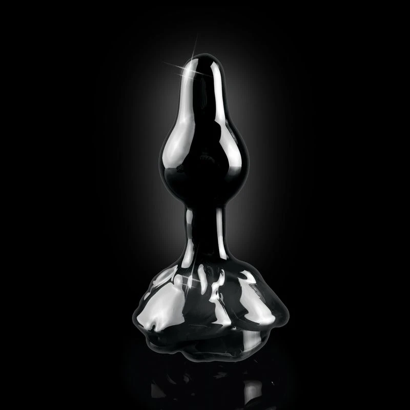 Plug En Verre Rose Noire - Icicles N°77 3 Plug En Verre Rose Noire - Icicles N°77 – Image 3