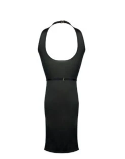 Robe Courte Ajourée Avec Bijoux Plaqués Or - Obsidian -Maison Close Magasin robe courte ajouree obsidian 3