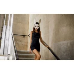 Robe En Soie Avec Col Harnais - Jade