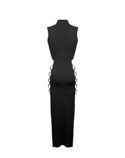 Robe Longue Ajourée Sur Les Hanches - Obsidian 10 Robe Longue Ajourée Sur Les Hanches - Obsidian -Maison Close Magasin robe longue ajouree bondage obsidian 5