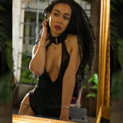 Robe Courte Et échancrée - Marinette -Maison Close Magasin robe marinette 3 1