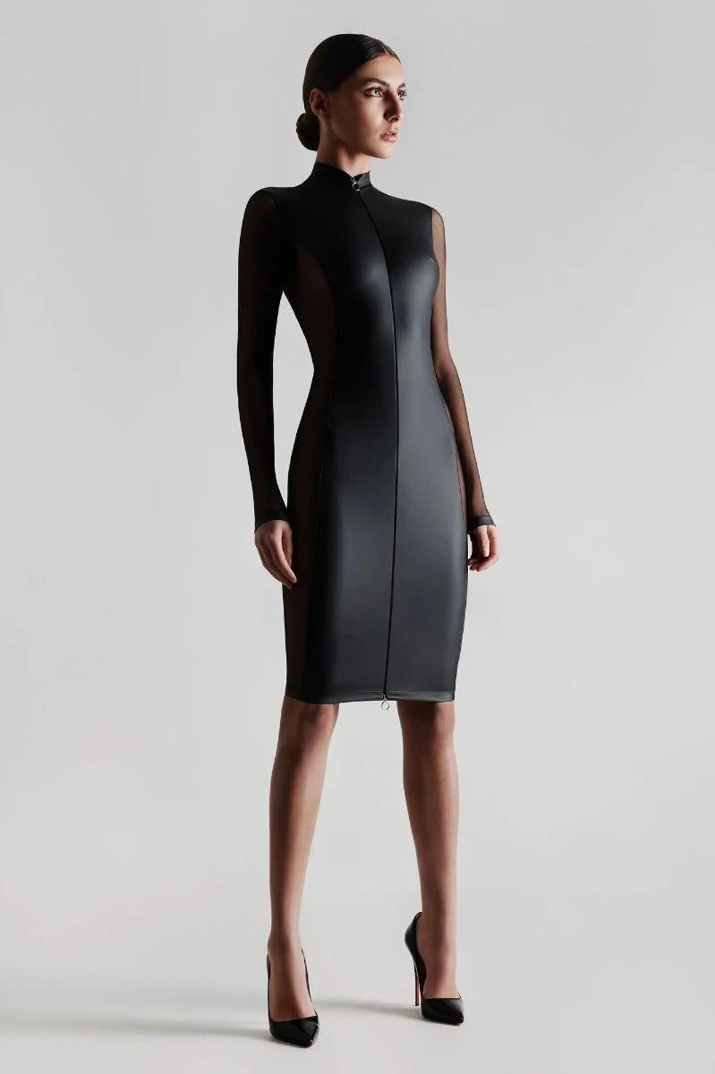 Maison Close Robe Ouvrable à Double Sens - Chambre Noire Or 6 Maison Close Robe Ouvrable à Double Sens - Chambre Noire Or – Image 6