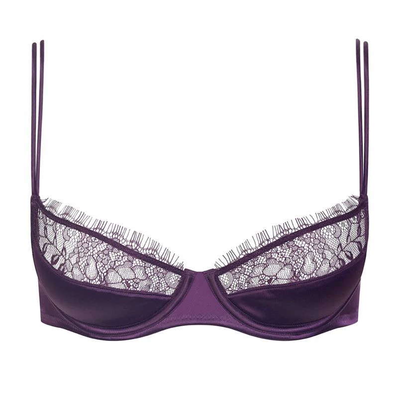 Maison Close Soutien 1/4 Cup - Villa Satine - Violet 2 Maison Close Soutien 1/4 Cup - Villa Satine - Violet – Image 2