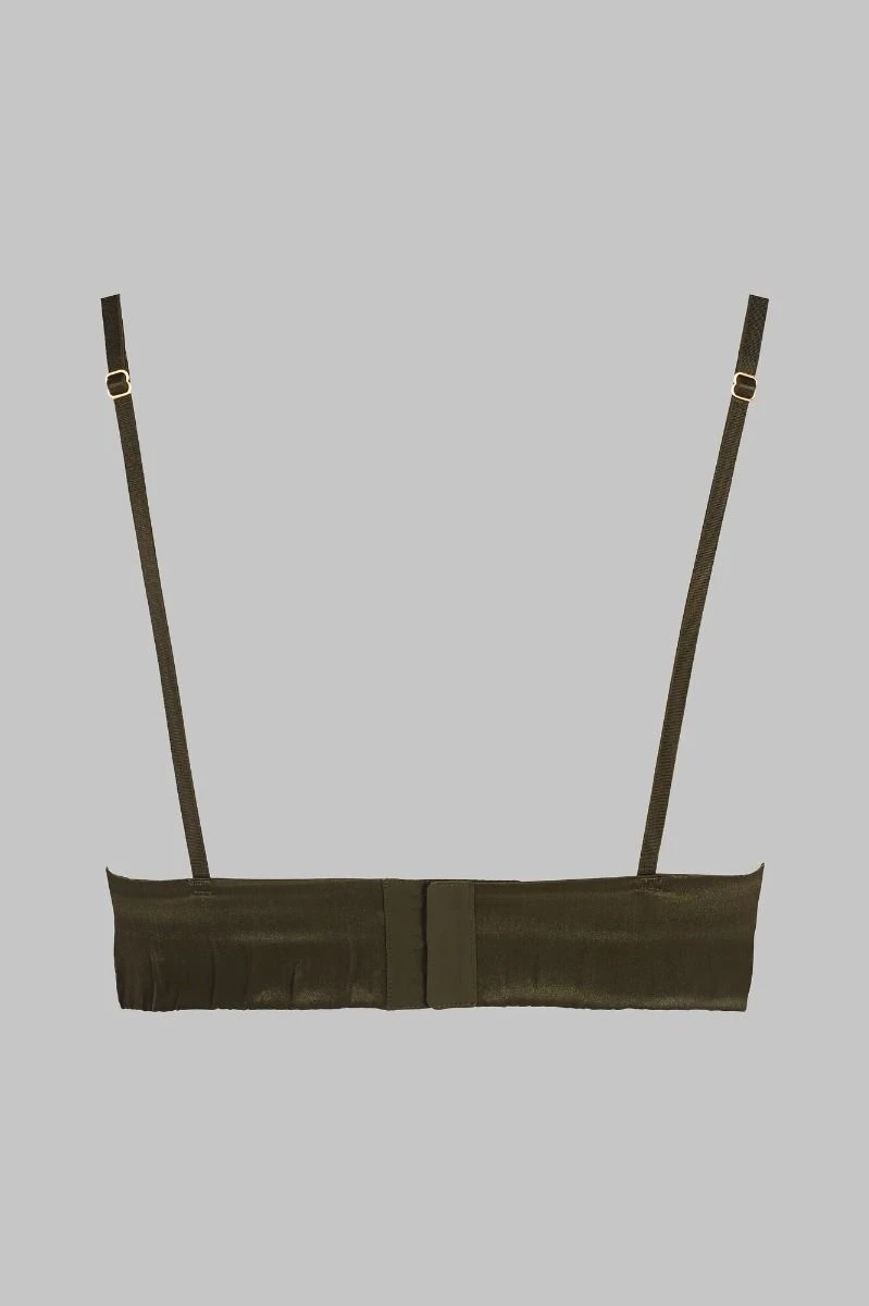Maison Close Soutien-gorge Triangle Bustier - Rendez-vous Kaki 2 Maison Close Soutien-gorge Triangle Bustier - Rendez-vous Kaki – Image 2