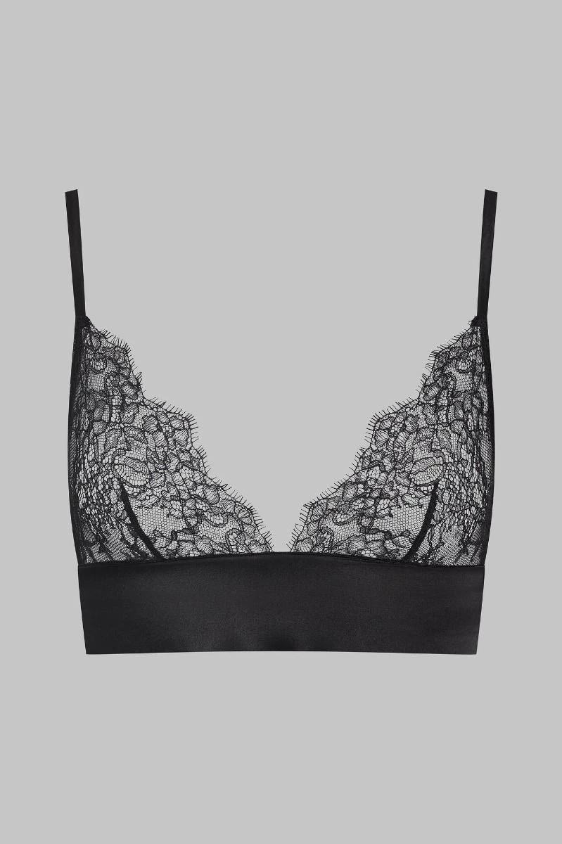 Maison Close Soutien-gorge Triangle Bustier - Rendez-vous Noir 3 Maison Close Soutien-gorge Triangle Bustier - Rendez-vous Noir – Image 3