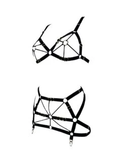 Soutien-gorge Harnais Avec Attaches Or - Cage O-ring Bra Shade Of Darker -Maison Close Magasin soutien gorge cage bra shade of darker 3