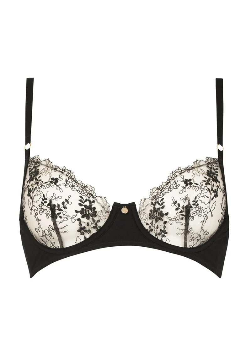 Soutien-gorge Corbeille En Tulle Brodé - Après Minuit 1 Soutien-gorge Corbeille En Tulle Brodé - Après Minuit