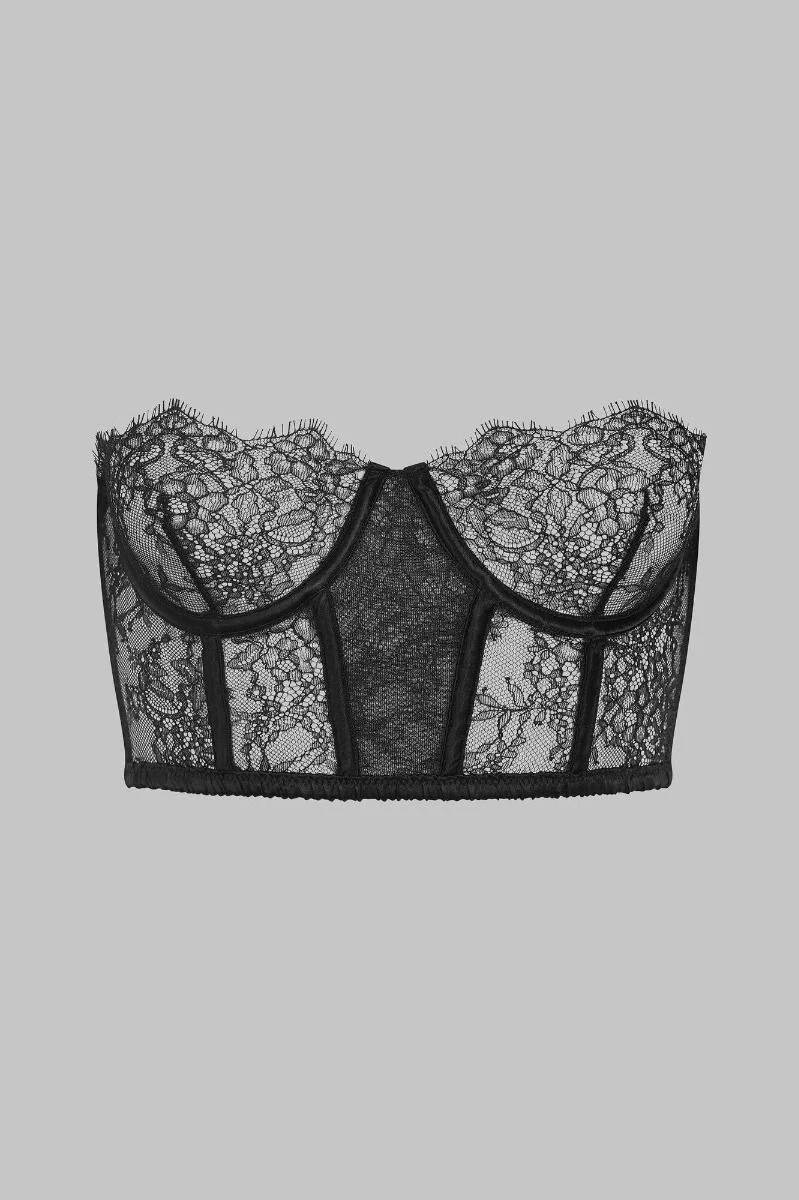 Maison Close Soutien-gorge Bustier - Rendez-vous Noir 5 Maison Close Soutien-gorge Bustier - Rendez-vous Noir – Image 5
