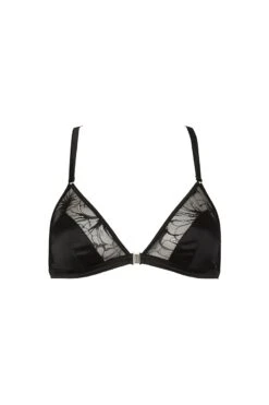 Soutien-gorge Triangle En Satin Et Dentelle - Nuit à Broadway -Maison Close Magasin soutien gorge triangle nuit a broadway 7