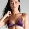 Maison Close Soutien-gorge Triangle - Villa Satine - Violet