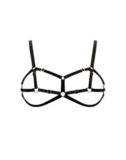 Soutien-gorge Harnais D-Ring - Bondage Noir -Maison Close Magasin strap pro1 1
