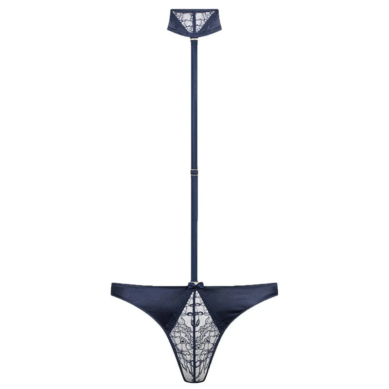 Maison Close String Harnais - Villa Satine - Bleu Marine 2 Maison Close String Harnais - Villa Satine - Bleu Marine – Image 2