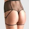 Maison Close String Taille Haute - L'Amoureuse - Dahlia Noir