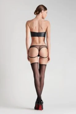 Maison Close String Avec Lanières - Chambre Noire Or 13 Maison Close String Avec Lanières - Chambre Noire Or -Maison Close Magasin string lanieres chambre noire or 3