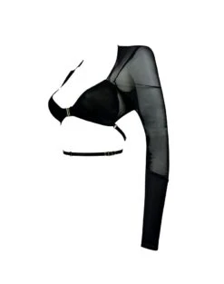 Top Cache-cœur En Résille - Obsidian -Maison Close Magasin top resille obsidian meh top 3