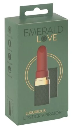 Mini Vibro Rouge-à-lèvres - Emerald Love -Maison Close Magasin vibro lipstick emerald gold 1