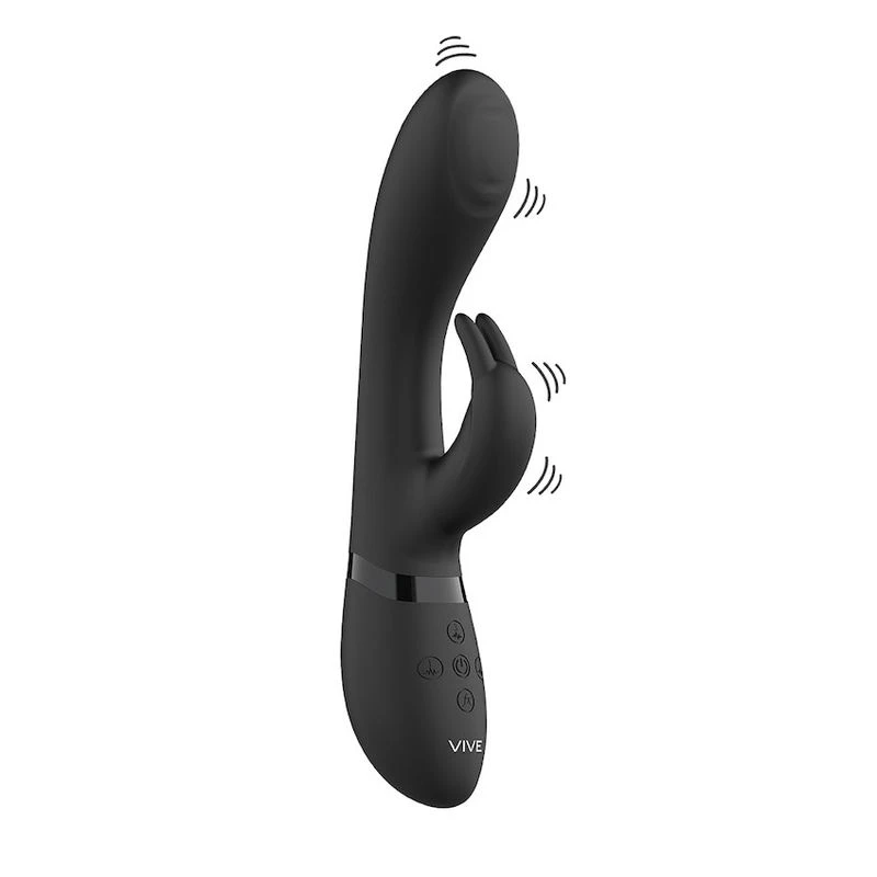 Vive Vibromasseur Rabbit Cato - Noir 1 Vive Vibromasseur Rabbit Cato - Noir