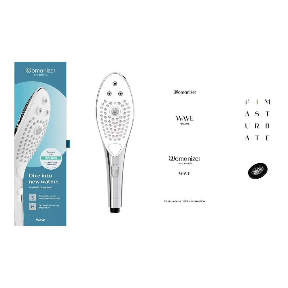 Womanizer Wave Stimulateur Douche - Chrome 3 Womanizer Wave Stimulateur Douche - Chrome – Image 3