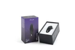 We-Vibe Galet Vibrant Aimanté Et Télécommandé Moxie - Noir -Maison Close Magasin wvi moxie satin black product image packaging 3